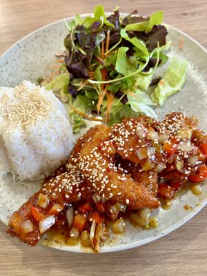 Spicy cha cha  at Loving Hut in Reykjavik