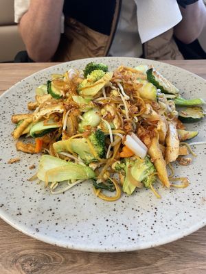 Chow mein  at Loving Hut in Reykjavik