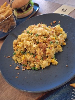 Tofu fried rice at Loving Hut in Reykjavik