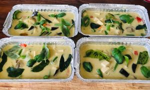 Thai tofu curry at Rowena Rabbit in Malaga