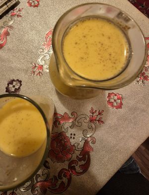 Mango Lassi at Nepal House in Prague
