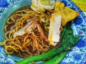 Vegan Wan Tan Mee at JBS Kitchen Vegetarian Nasi Kandar in Penang