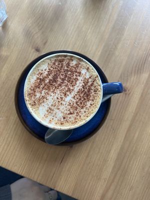 oat cappuccino   at Seven in Edinburgh