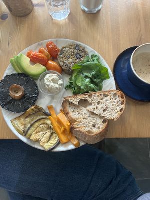 vegan breakfast   at Seven in Edinburgh