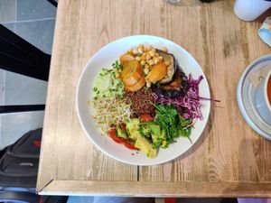 Buddha bowl at Seven in Edinburgh
