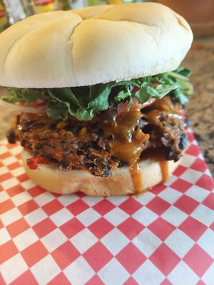 Chipotle black bean sandwich at Cafe 1610 in Dayton