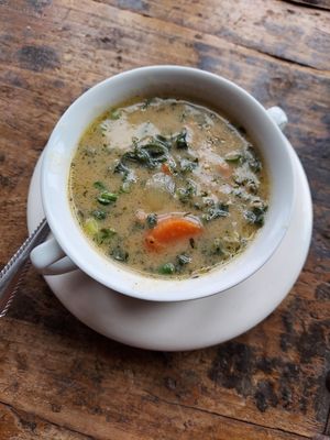 Creamy soup at Cafe 1610 in Dayton