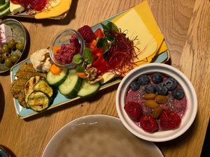 Vegan platter for two  at Erdfreund Kaffee in Butzbach