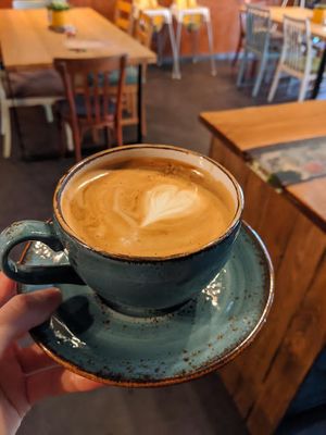 Coffee (plant milk available) at Erdfreund Kaffee in Butzbach