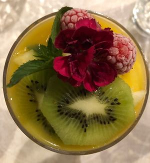 Fruit salad  at Molino del Corregidor in San Roman De Cameros