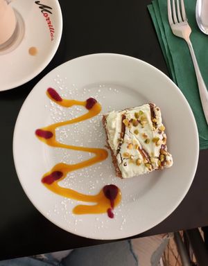 Carrot cake at Plas Llanelly House in Llanelli