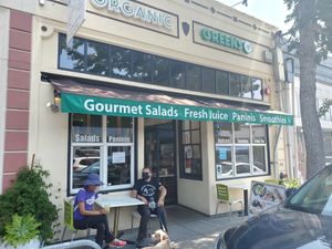 Outside at Organic Greens in Berkeley