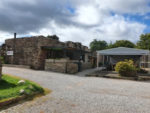 You can sit inside (a few small tables), or outside in the marquee. There's also a few other picnic tables scattered around the grounds. at Cafe 4 Eden in Penrith