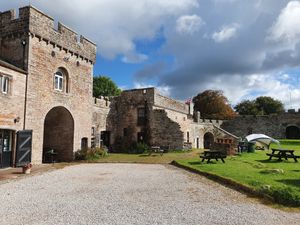 View from the marquee outdoor seating area. at Cafe 4 Eden in Penrith
