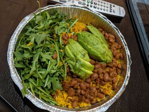 Pow Pow Pow Bowl with avocado and pico de gallo at Hermanas Kitchen and Cocktails in Lindenhurst