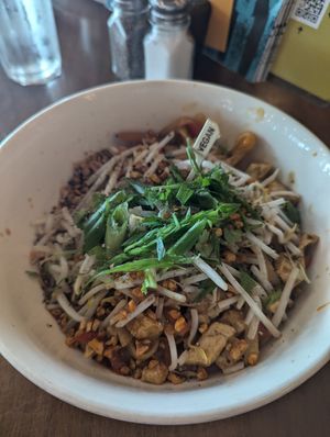 Plant Based Pad Thai at Beertown in Guelph