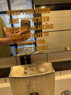 Washbasin Shared by men and womenn  at Beertown in Guelph