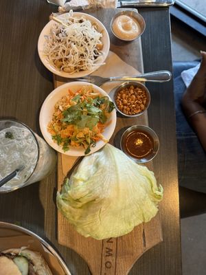 Vegan Mongolian Chik’n Lettuce Wraps  at Beertown in Guelph