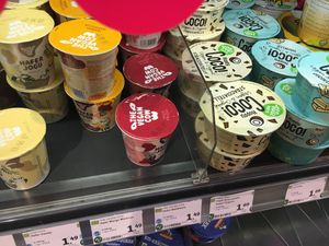 Yogurts at denn's Biomarkt in Wurzburg