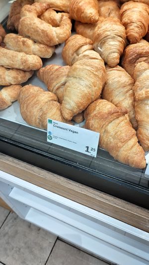 Vegan croissants at denn's Biomarkt in Wurzburg