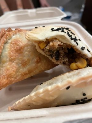 Spinach and cheese and Tropical Empanadas  at PS Green Express in Fort Lauderdale