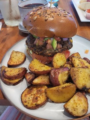 The best black bean bugar at PS Green Express in Fort Lauderdale