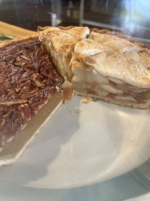 Pecan pie and apple pie  at PS Green Express in Fort Lauderdale
