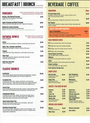 Menu JPG1 at PS Green Express in Fort Lauderdale