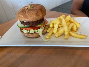 Falafel Burger at PS Green Express in Fort Lauderdale