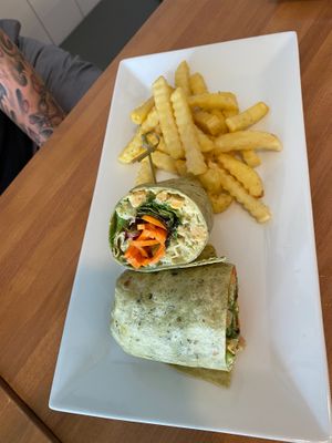 Avocado and Chickpea Wrap at PS Green Express in Fort Lauderdale