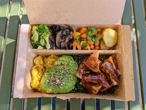 Garden Bento with tofu. at Bento Picnic in Austin