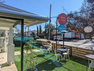 Plenty of shaded or sunny tables. at Bento Picnic in Austin
