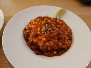 Chili sin Carne at Friedrich der II in Braunschweig