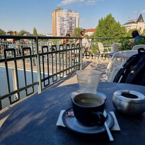 Outside at KLYO in Vienna