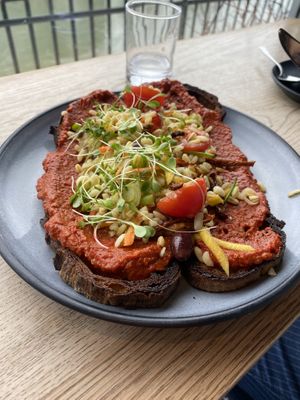 Vegan toast   at KLYO in Vienna