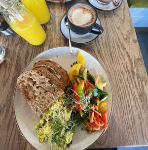 scrambled tofu   at KLYO in Vienna