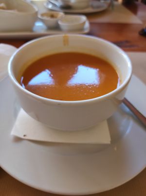 Sweet potato soup at GAO in Matosinhos