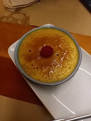 Creme brulee at GAO in Matosinhos