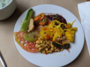 Selections from the cold buffet at GAO in Matosinhos