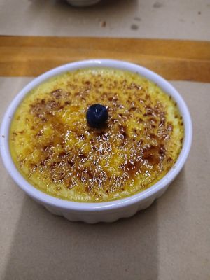 Creme brulee at GAO in Matosinhos