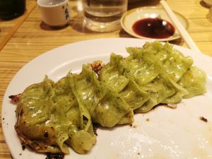 Gyozas at Kakekomi Gyoza in Tokyo