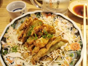 Gyozas at Kakekomi Gyoza in Tokyo