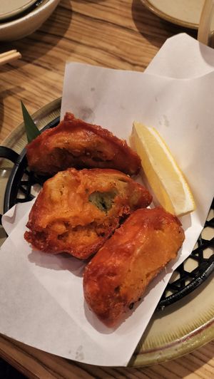 Karaage gyoza at Kakekomi Gyoza in Tokyo