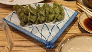 More classic vegan gyoza at Kakekomi Gyoza in Tokyo