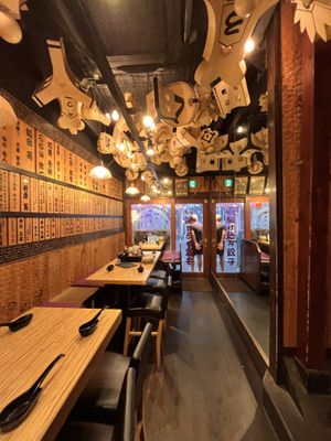 The inside - really warm and inviting - really nice chefs and serving staff!  at Kakekomi Gyoza in Tokyo