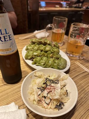 Vegan gyoza   at Kakekomi Gyoza in Tokyo