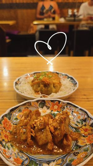Honey-mustard gyoza😍 at Kakekomi Gyoza in Tokyo