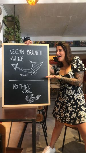 Brunch poster at Flores Da Pampa in Lisbon