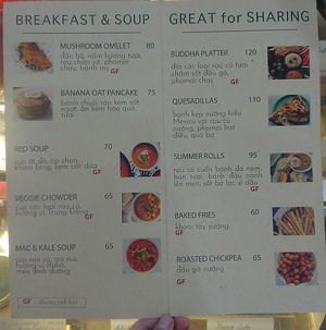 Latest menu at Abracado in Hanoi