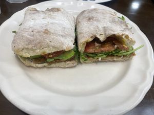 Tempeh sandwich   at Abracado in Hanoi